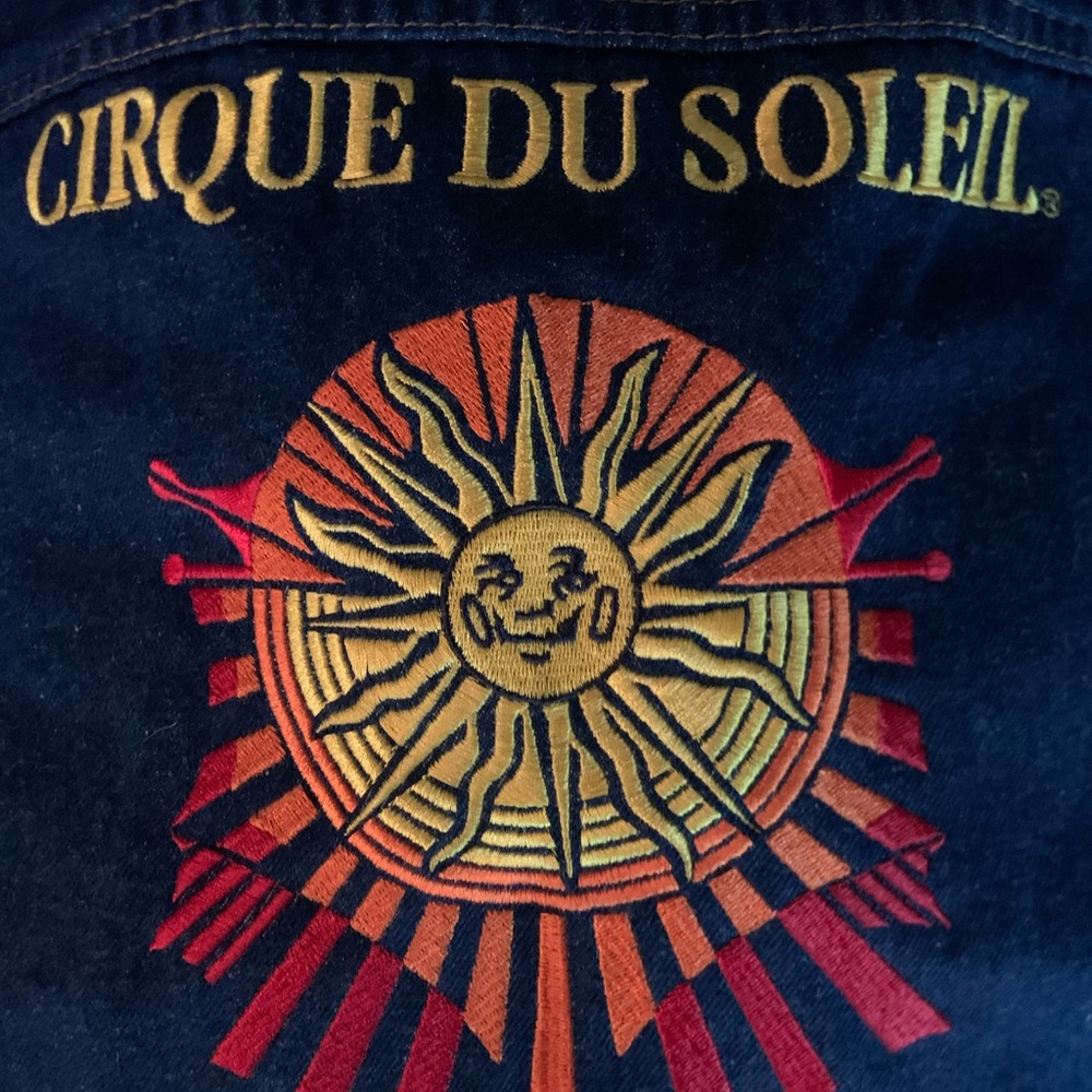 COOLEST DENIM JACKET W/ SUN APPLIQUÉ